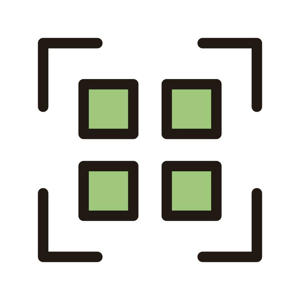Flat design scan icon. Vector. vector