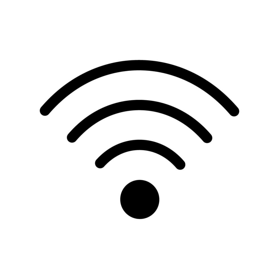 Wi-Fi symbol. Symbol of Mobile Internet,Network. vector