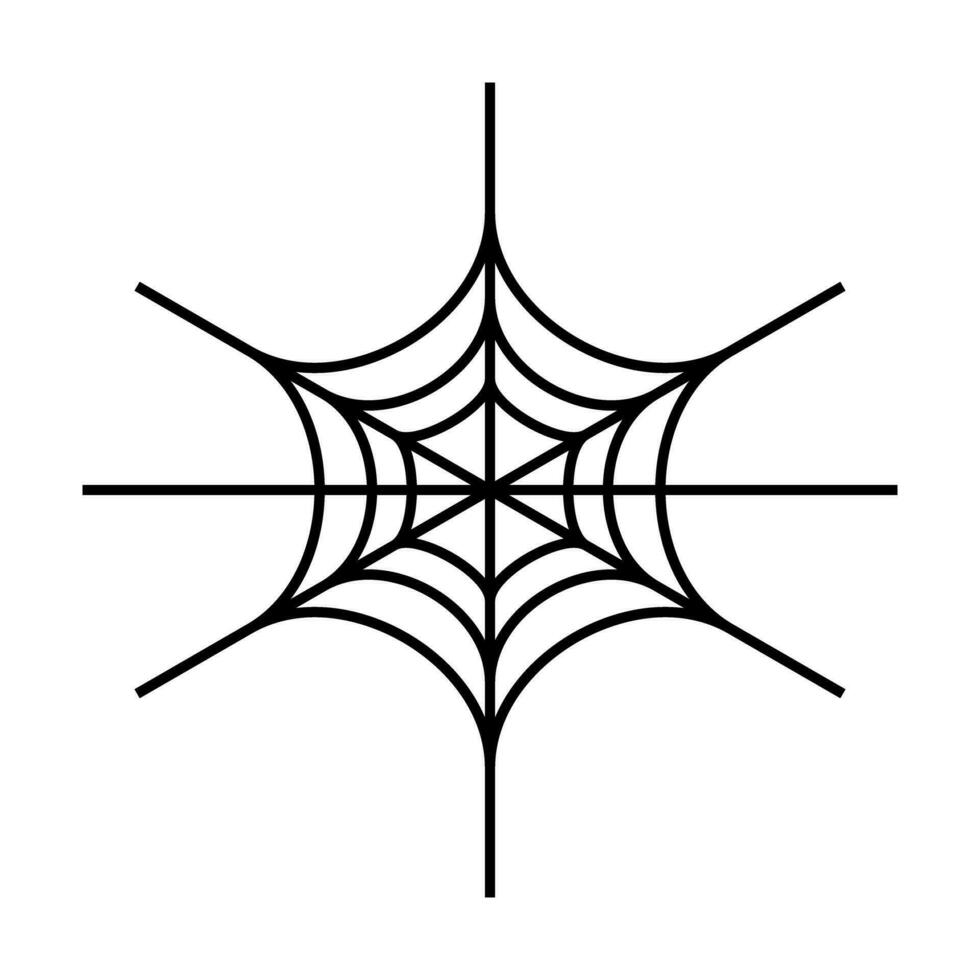 Tensioned spider web icon. Vector. vector