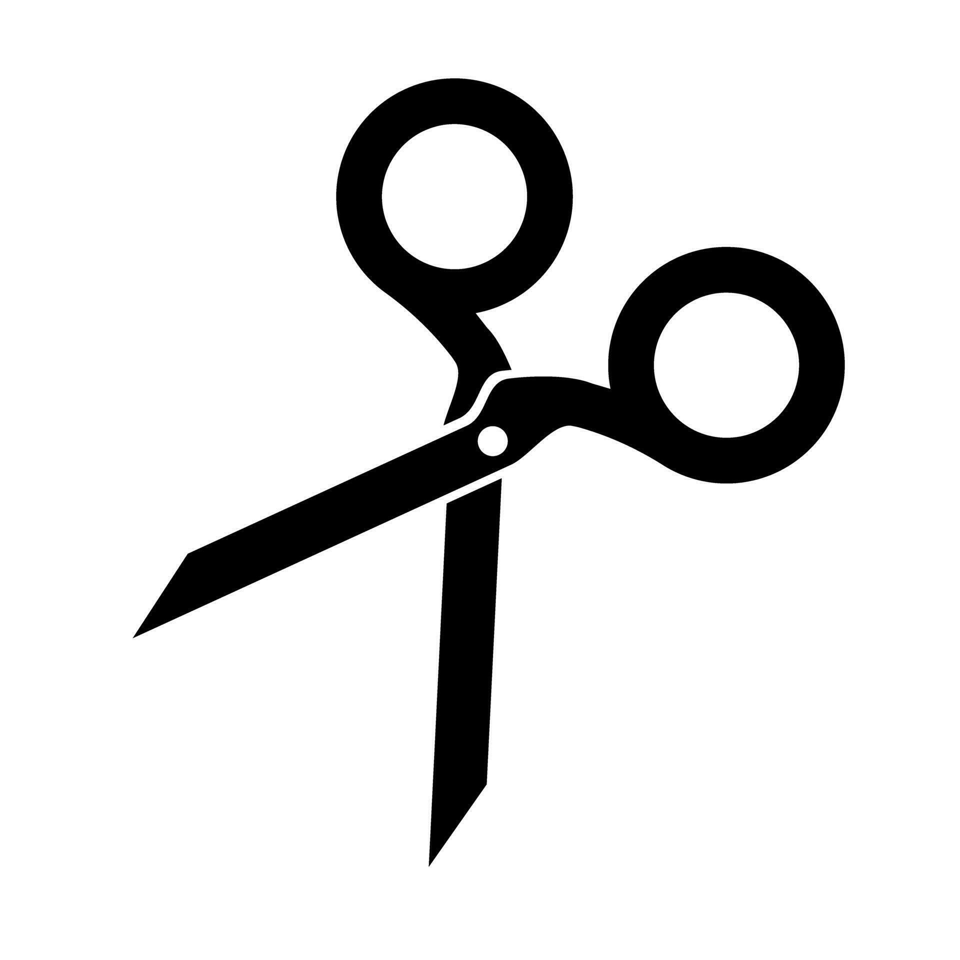Scissors silhouette icon. Cutting tool. Vector. 26734912 Vector Art at