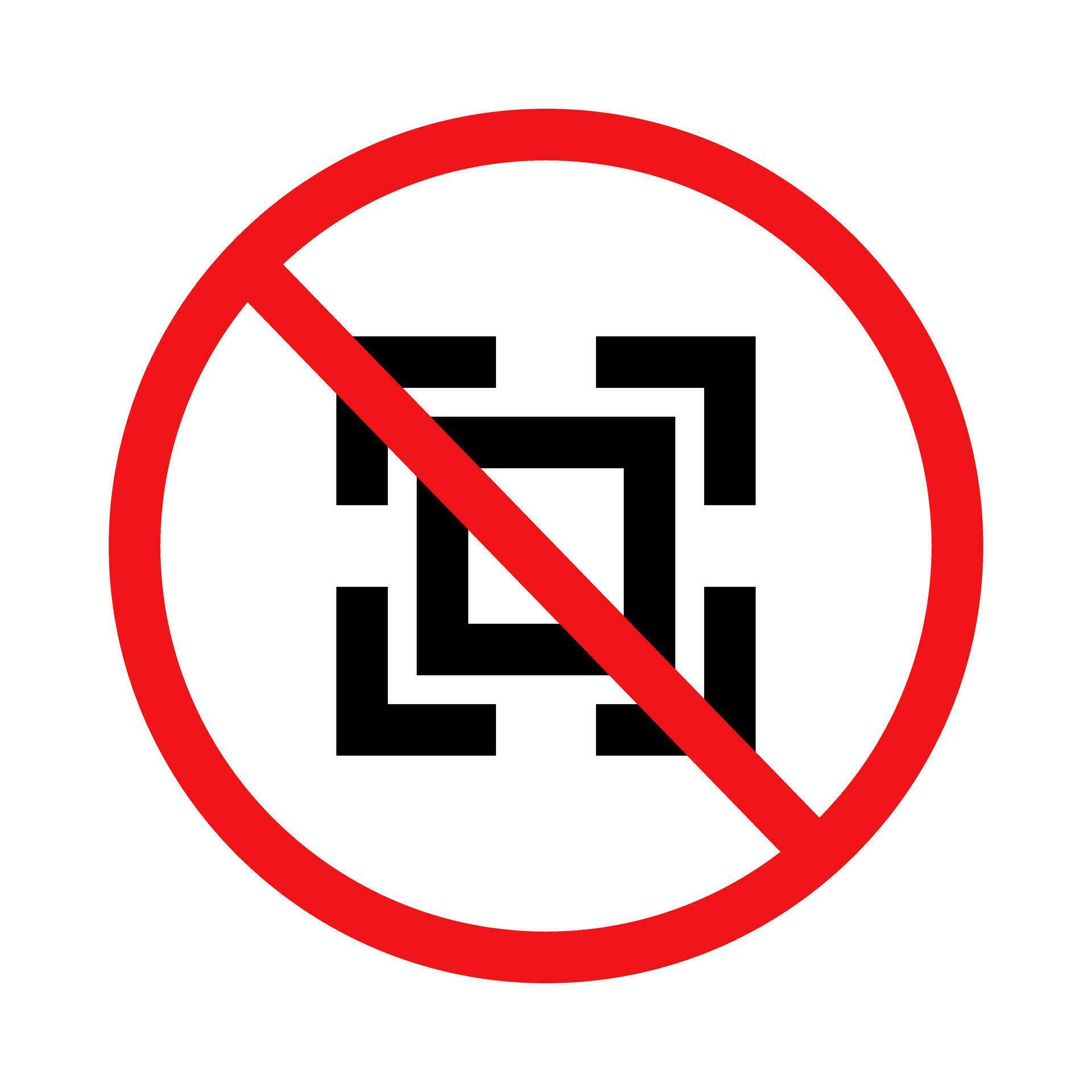 Code scan failure icon. Vector. 26734915 Vector Art at Vecteezy
