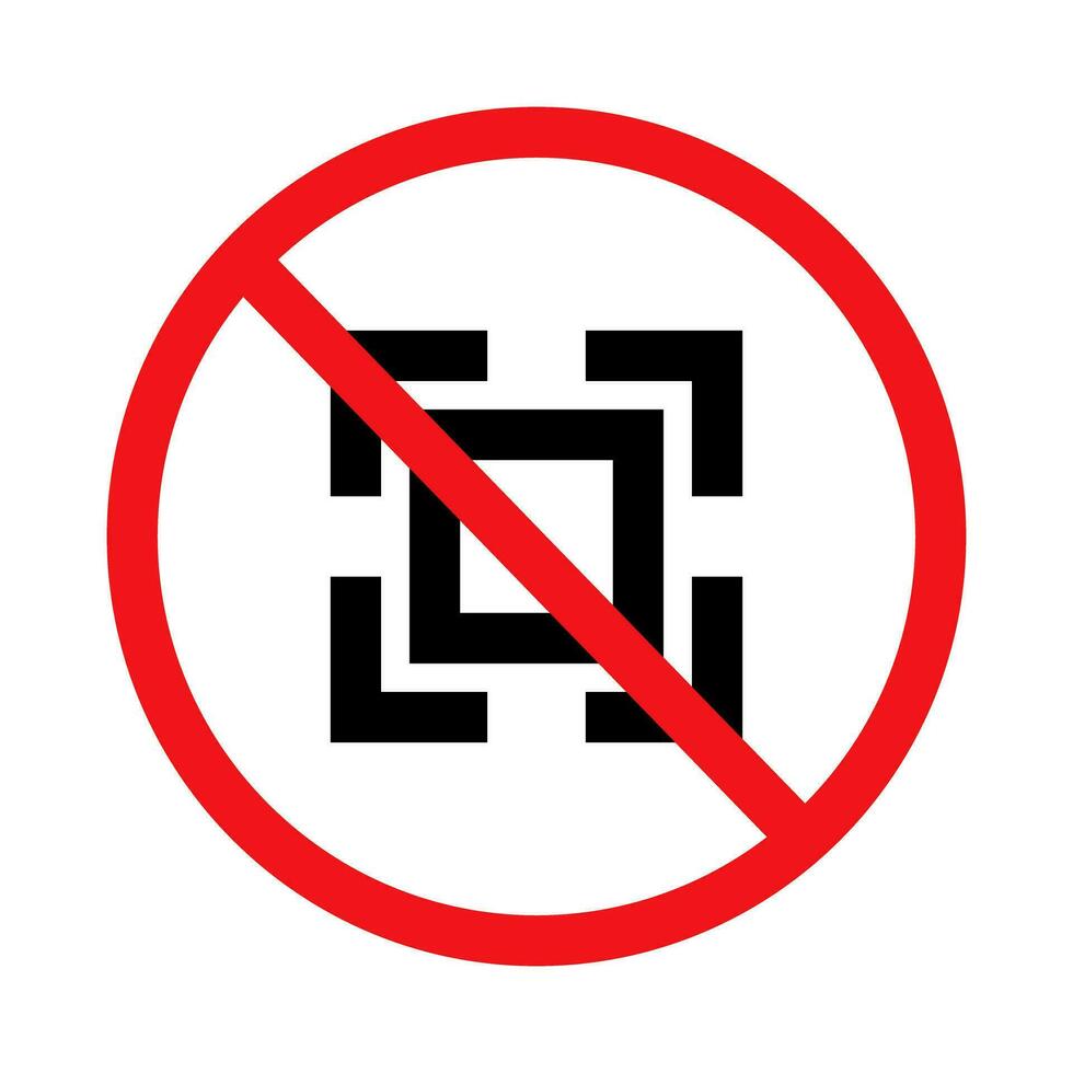 Code scan failure icon. Vector. vector