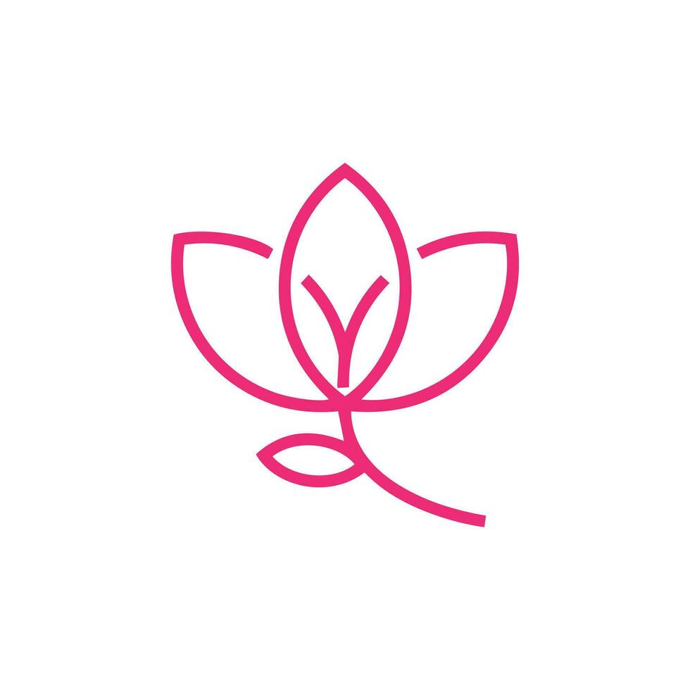 Minimalistic Floral Illustration. A beautiful minimalist logo that artfully combines a flower stem with the tender silhouette of a motherly figure. vector