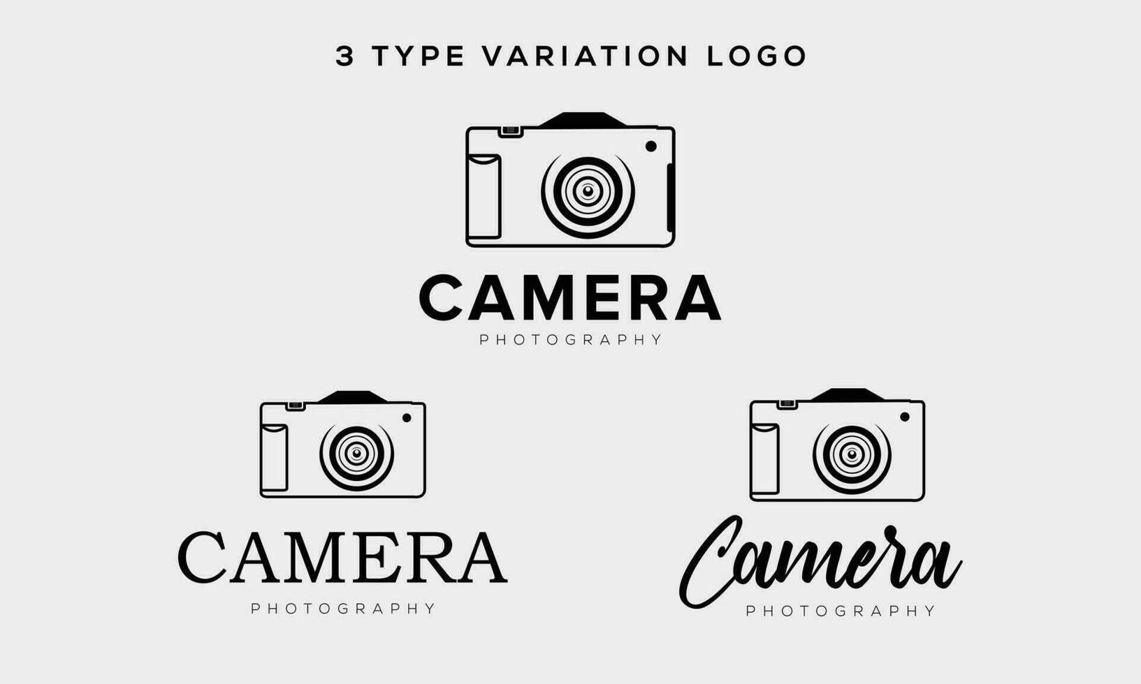 cámara logo, moderno fotografía firma logo icono vector