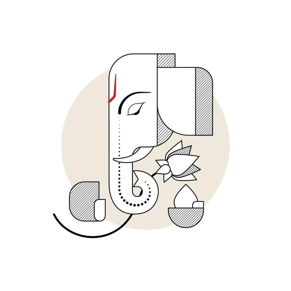 Ganapati Bappa Morya, Celebrating Ganesh with a Captivating Illustration vector