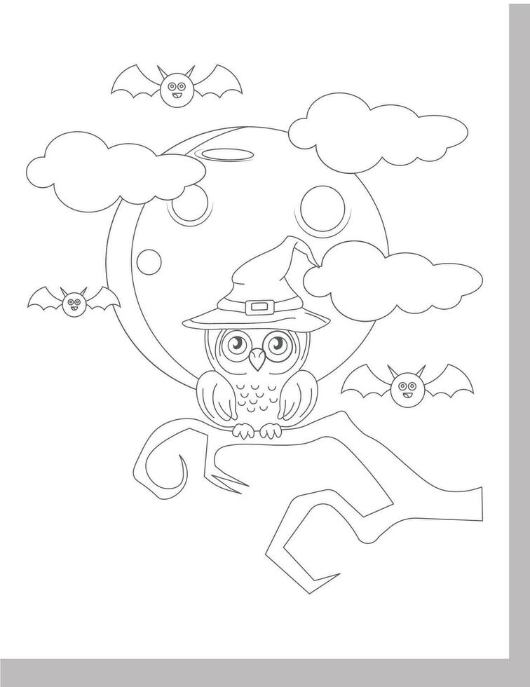 Halloween Coloring Pages vector