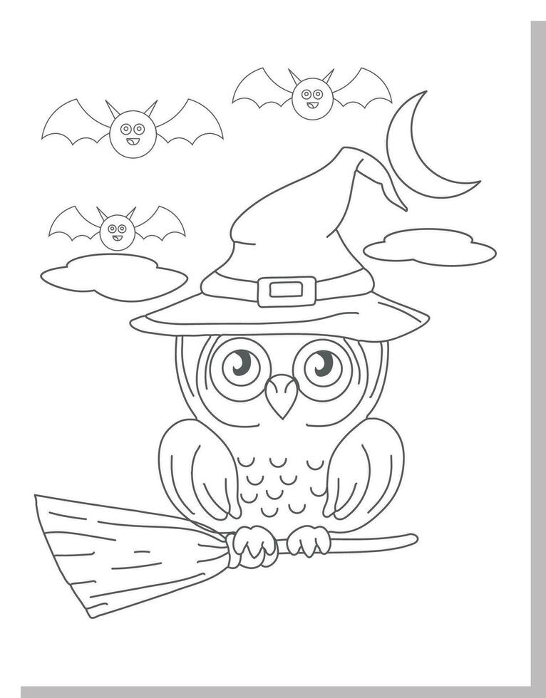 Halloween Coloring Pages vector