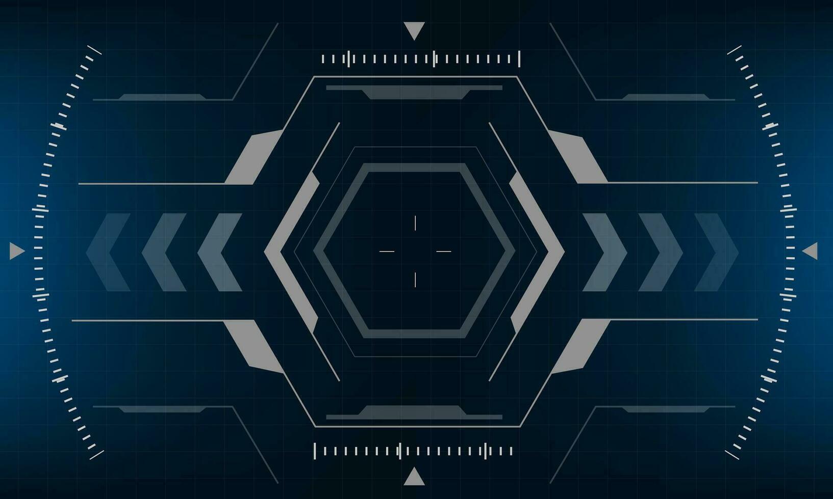 HUD sci-fi interface screen view design virtual reality futuristic technology display vector