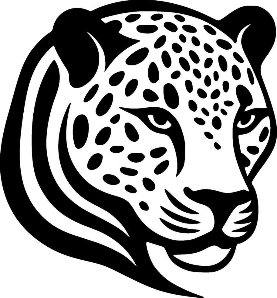 Leopard, Minimalist and Simple Silhouette - Vector illustration