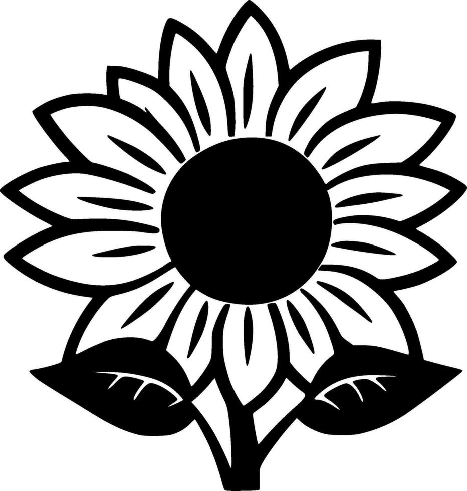 flor - minimalista y plano logo - vector ilustración