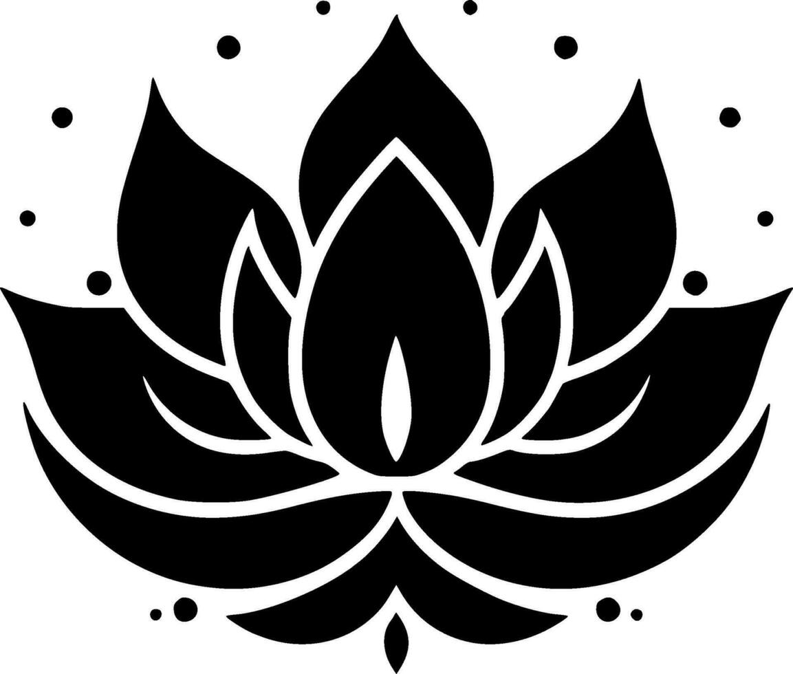 Mandala - Minimalist and Flat Logo - Vector illustration