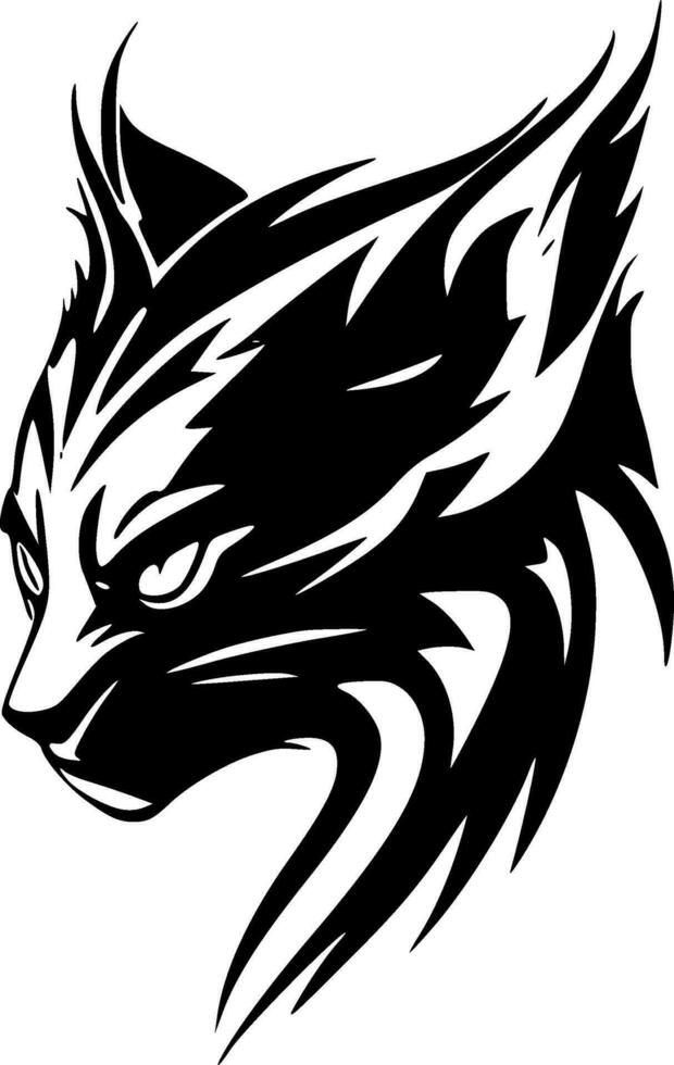 Wildcat, Minimalist and Simple Silhouette - Vector illustration