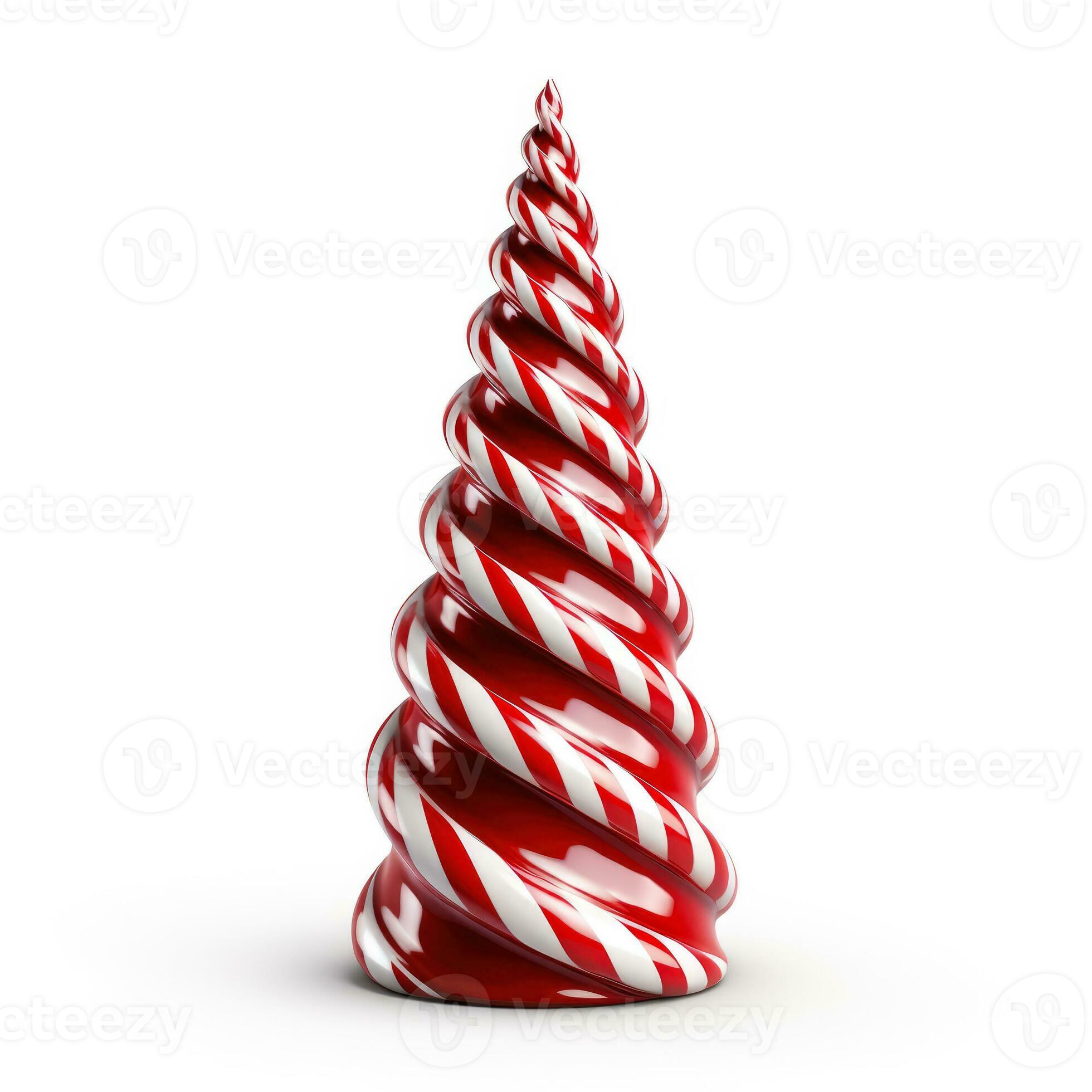 Classic Christmas tree candy cane isolated on white background 26735738