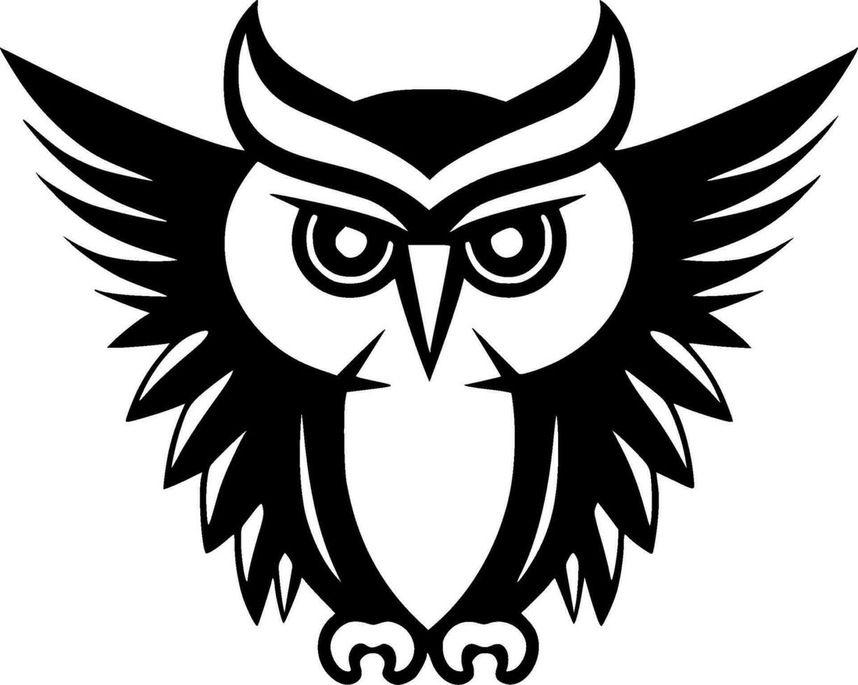 Owl - High Quality Vector Logo - Vector illustration ideal for T-shirt graphic