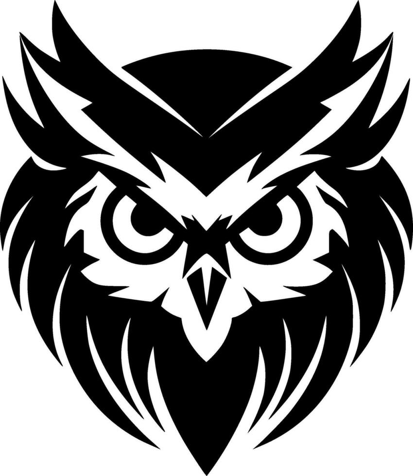 Owl - Minimalist and Flat Logo - Vector illustration