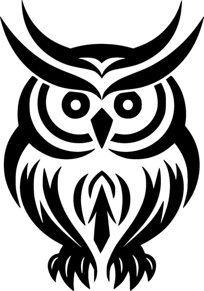 Owl - High Quality Vector Logo - Vector illustration ideal for T-shirt graphic