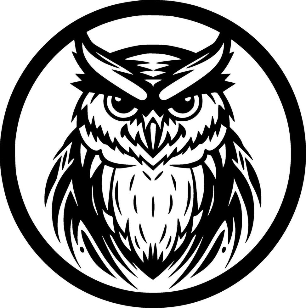 Owl - High Quality Vector Logo - Vector illustration ideal for T-shirt graphic