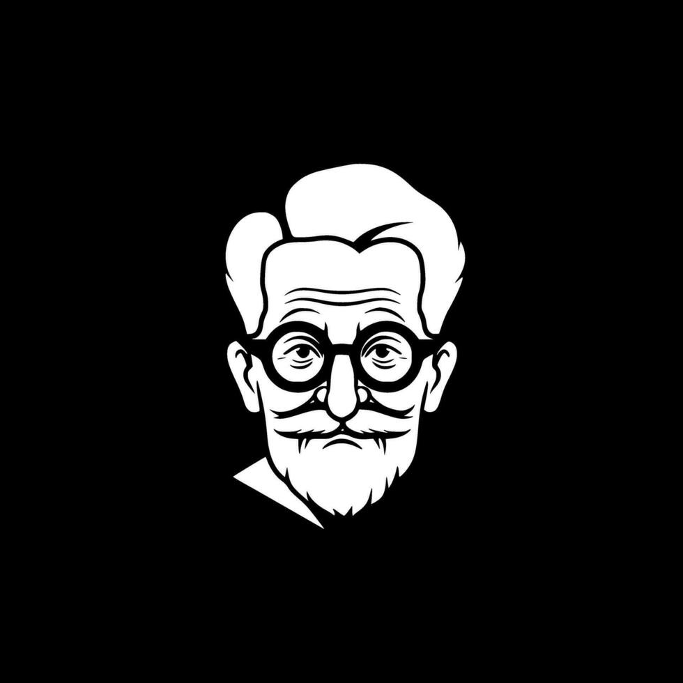 Papa, Minimalist and Simple Silhouette - Vector illustration