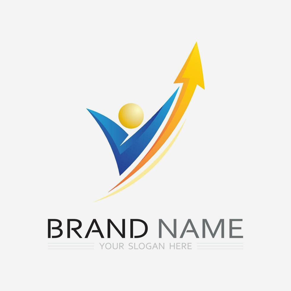 Business finance and Marketing logo Vector illustration  design