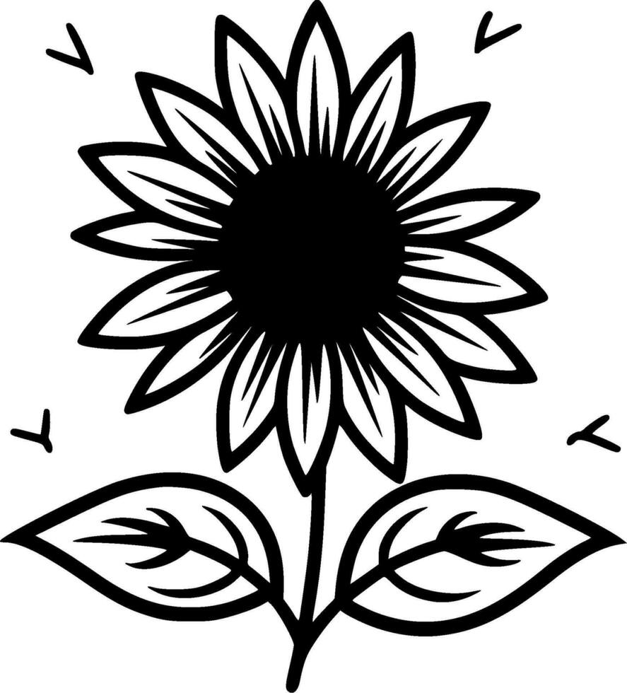 Flower - High Quality Vector Logo - Vector illustration ideal for T-shirt graphic