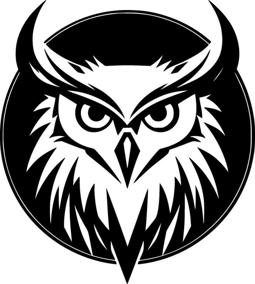 Owl - Minimalist and Flat Logo - Vector illustration