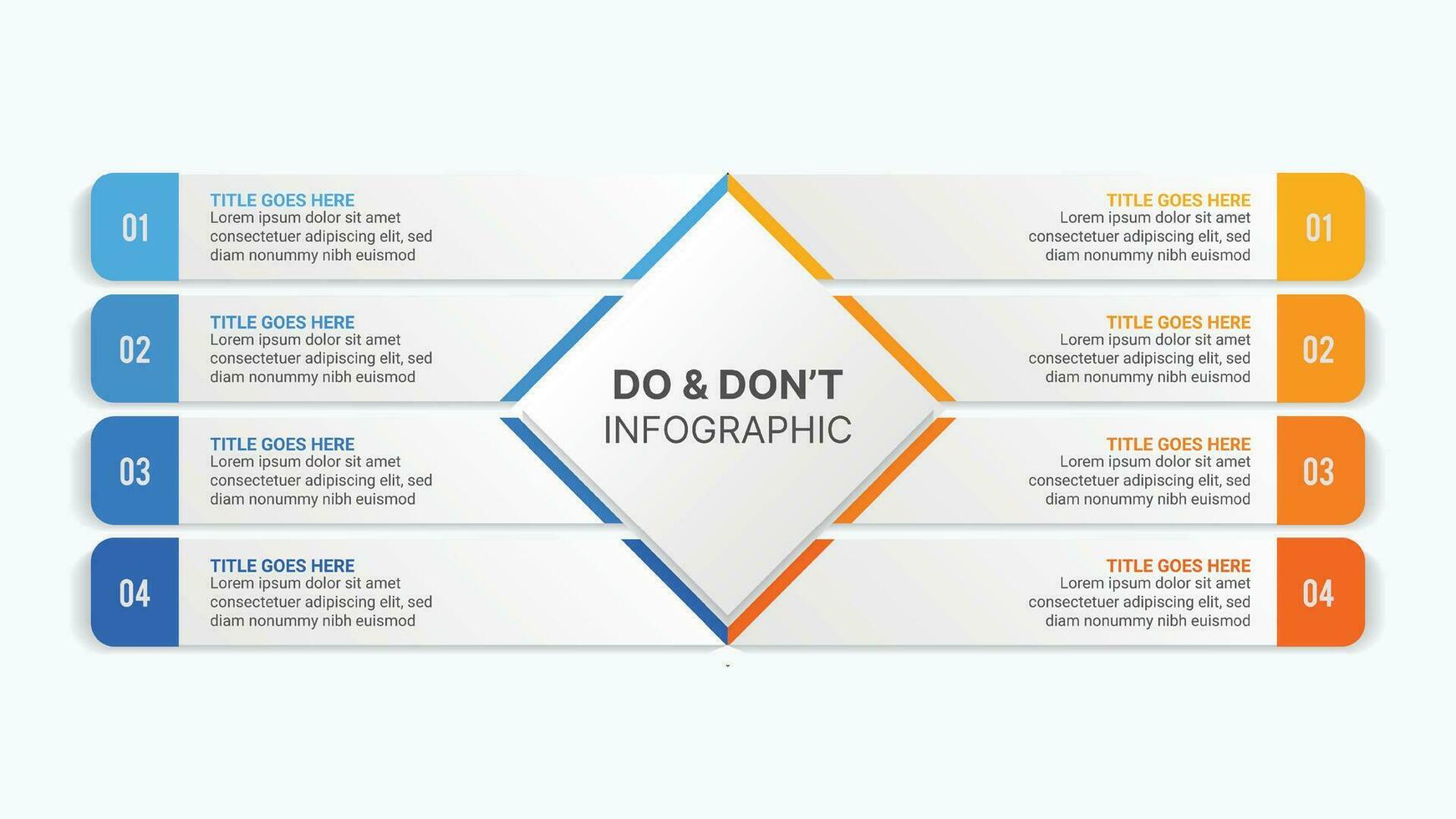 proceso flujo de trabajo, dos y no, comparación gráfico infografía modelo diseño vector