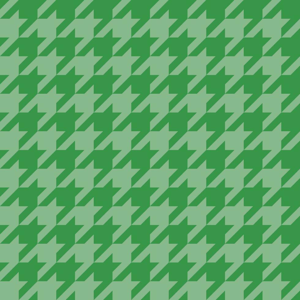 Seamless Green Houndstooth Pattern vector