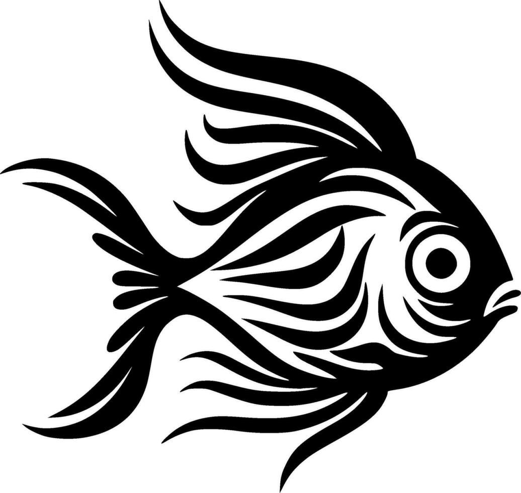 Fish, Minimalist and Simple Silhouette - Vector illustration