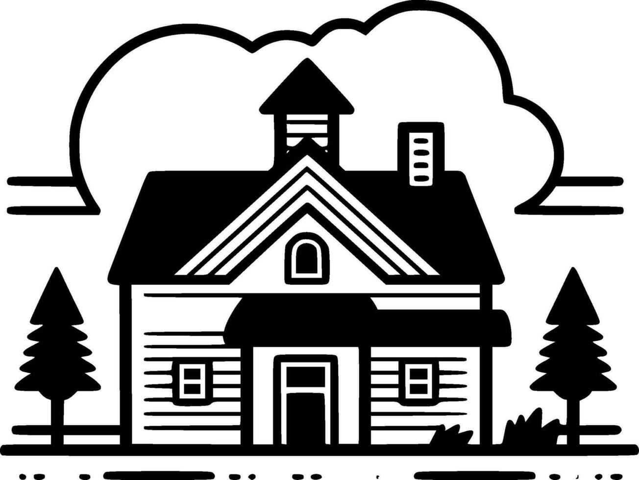 Farmhouse - High Quality Vector Logo - Vector illustration ideal for T-shirt graphic