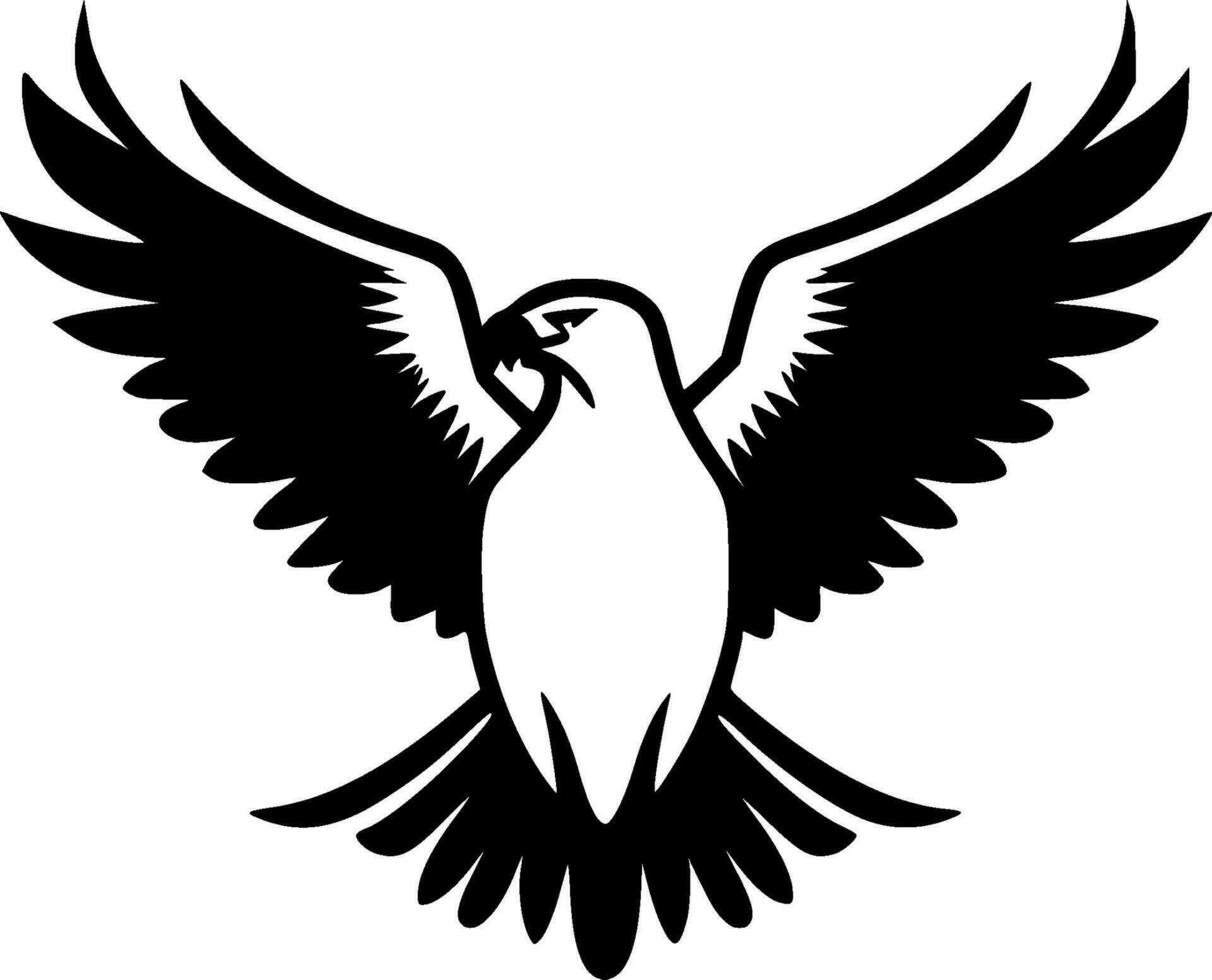 Eagle, Minimalist and Simple Silhouette - Vector illustration