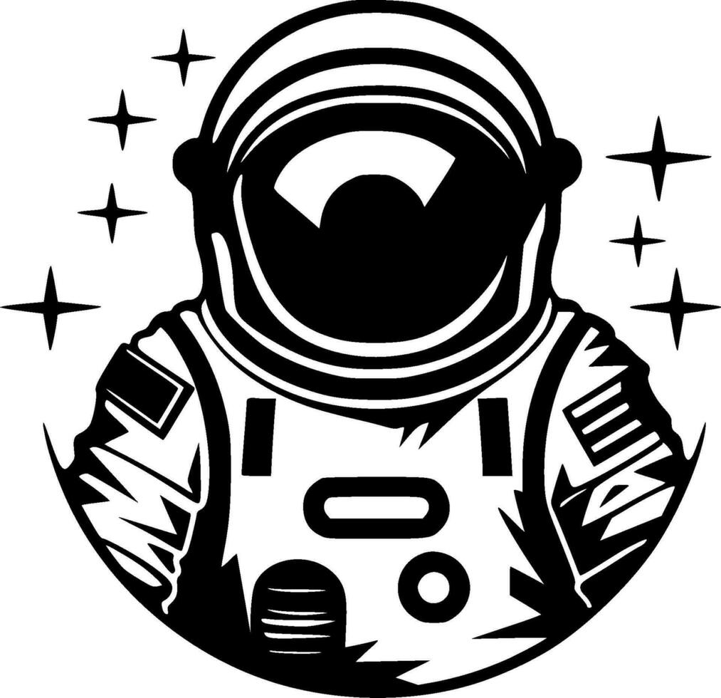Astronaut - Minimalist and Flat Logo - Vector illustration