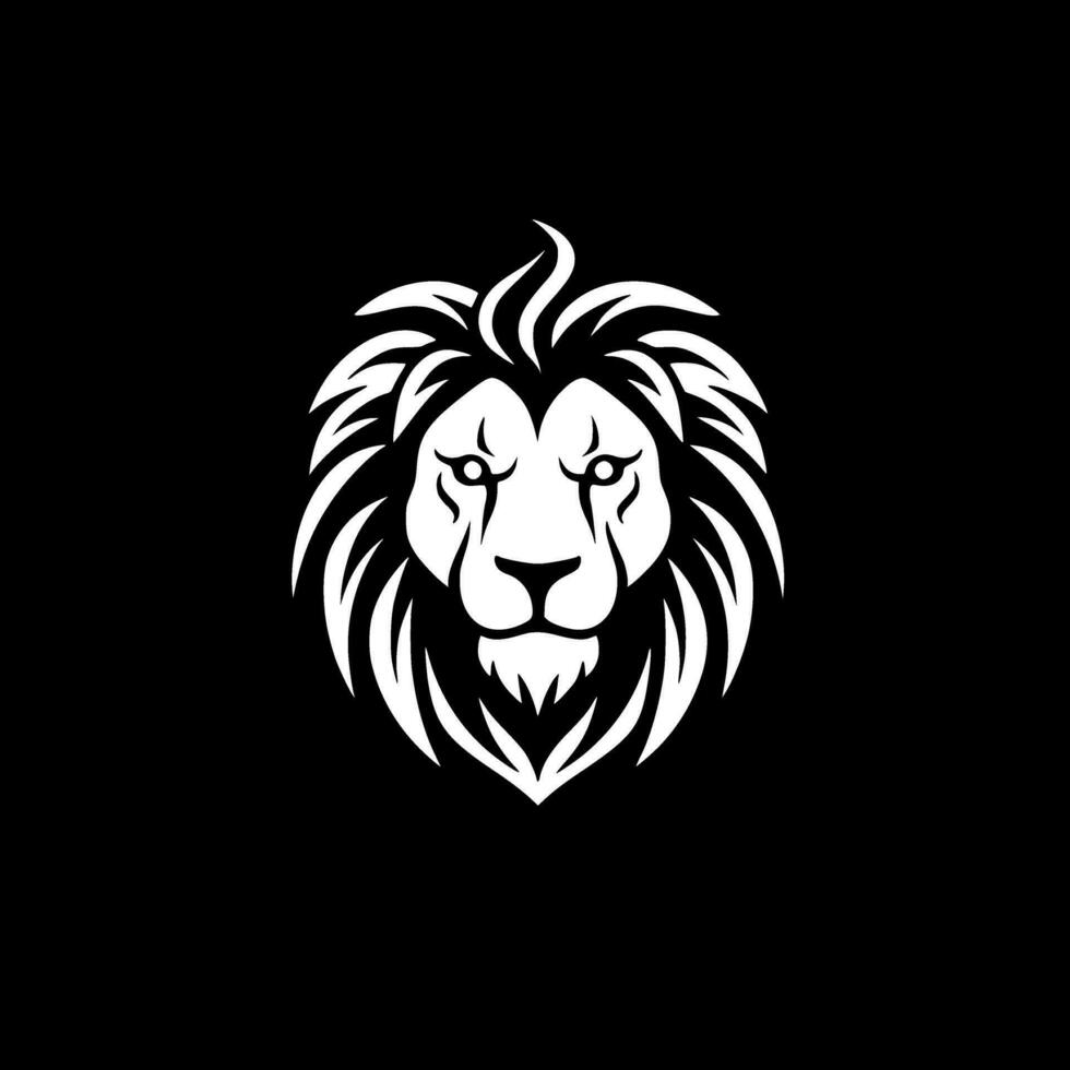 Lion, Minimalist and Simple Silhouette - Vector illustration