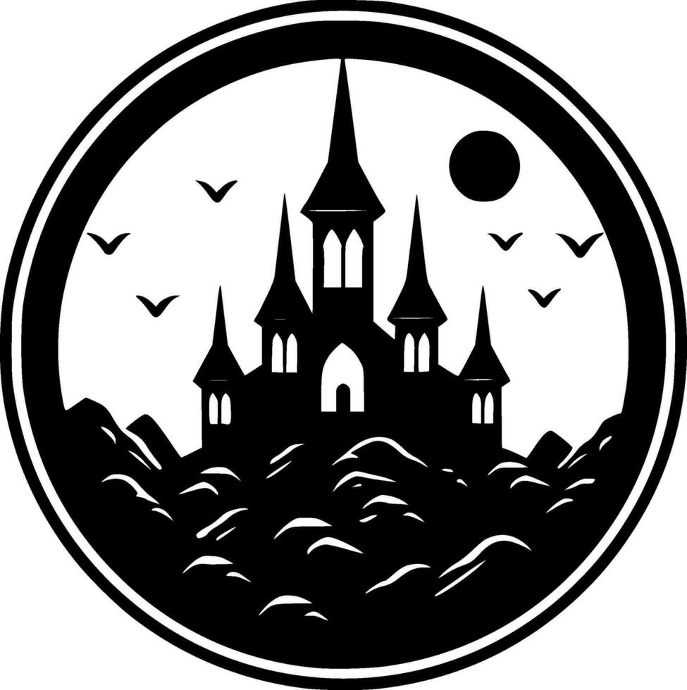 Gothic - Minimalist and Flat Logo - Vector illustration