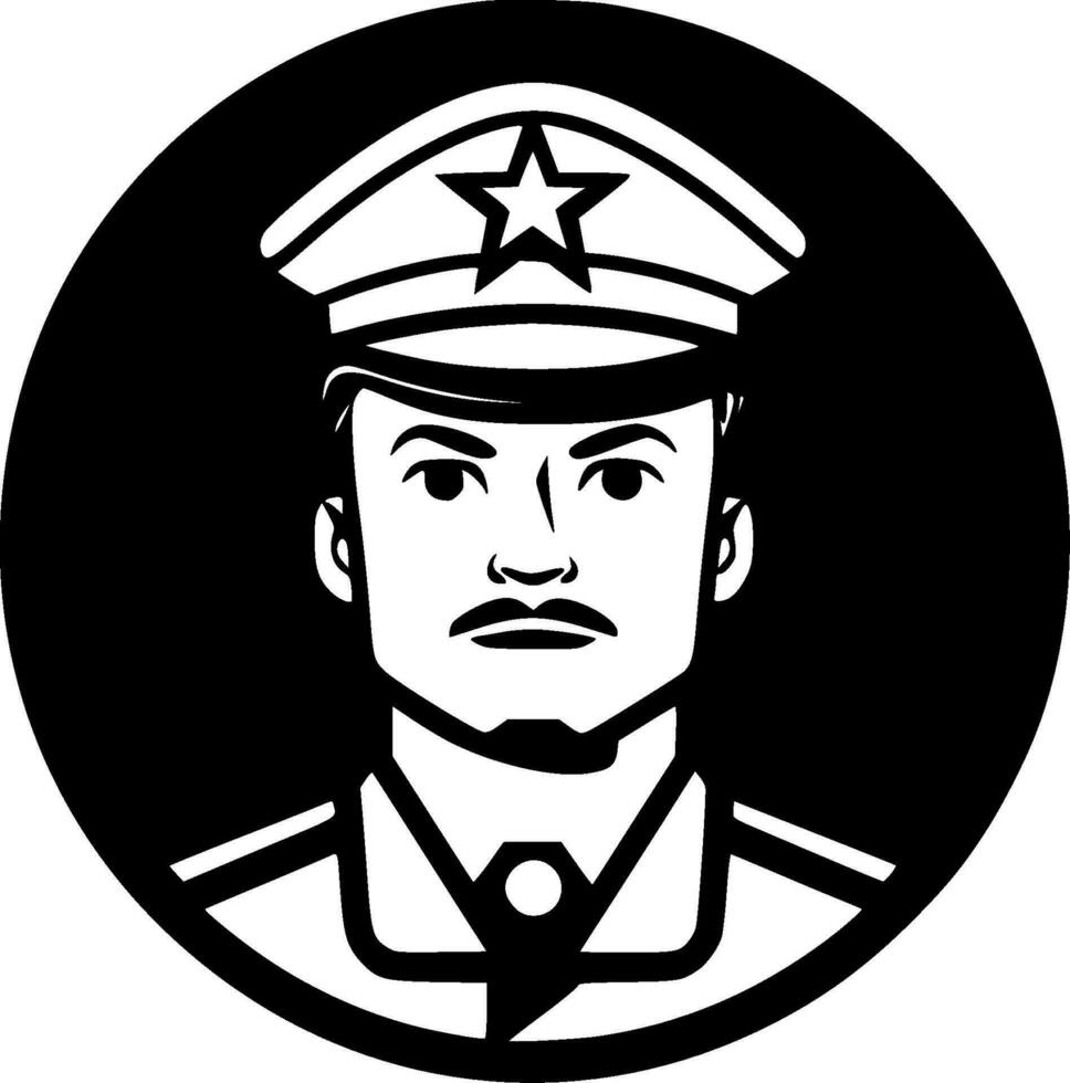 Army - Minimalist and Flat Logo - Vector illustration
