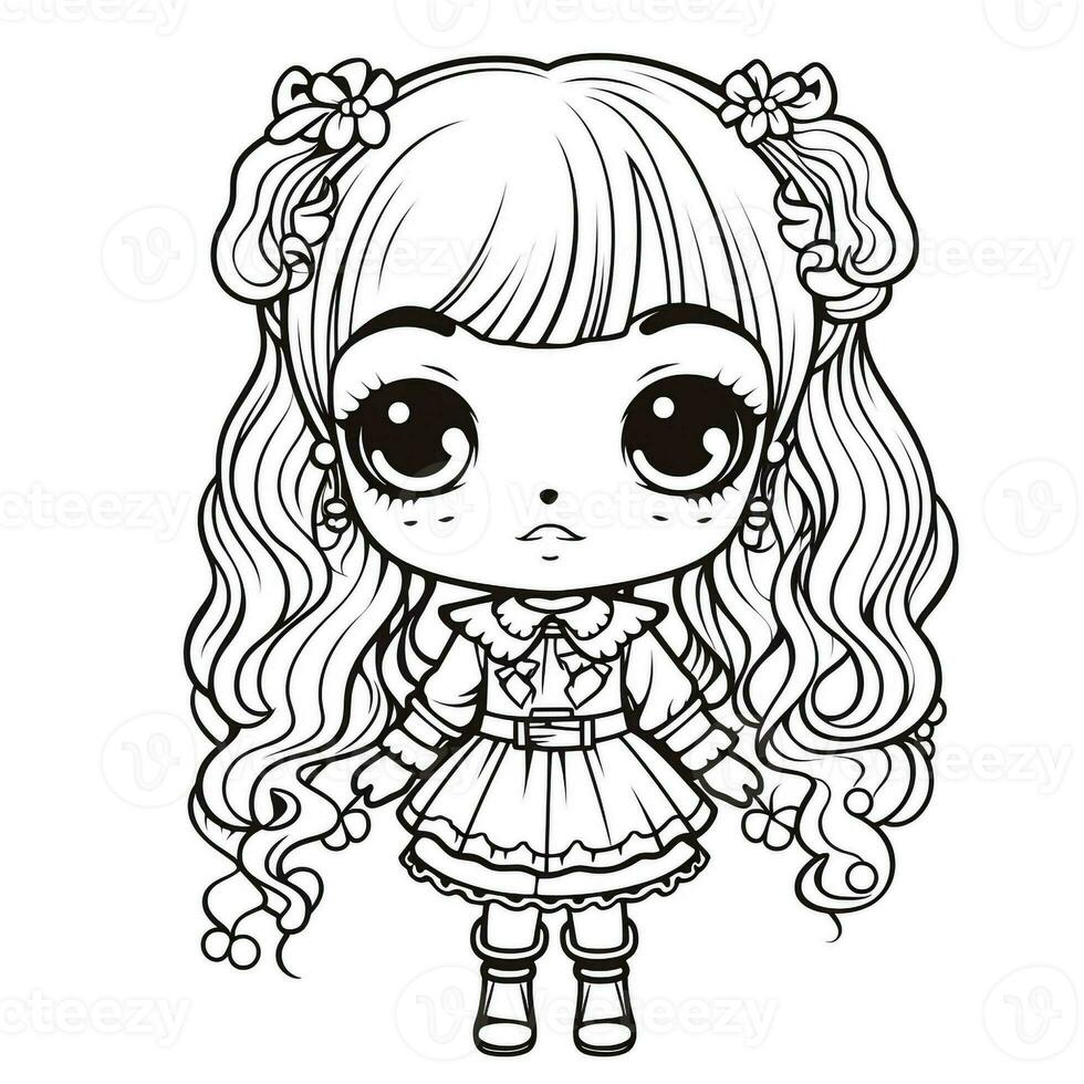 Kawaii Coloring Page photo