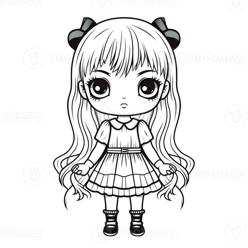 Kawaii Coloring Page photo