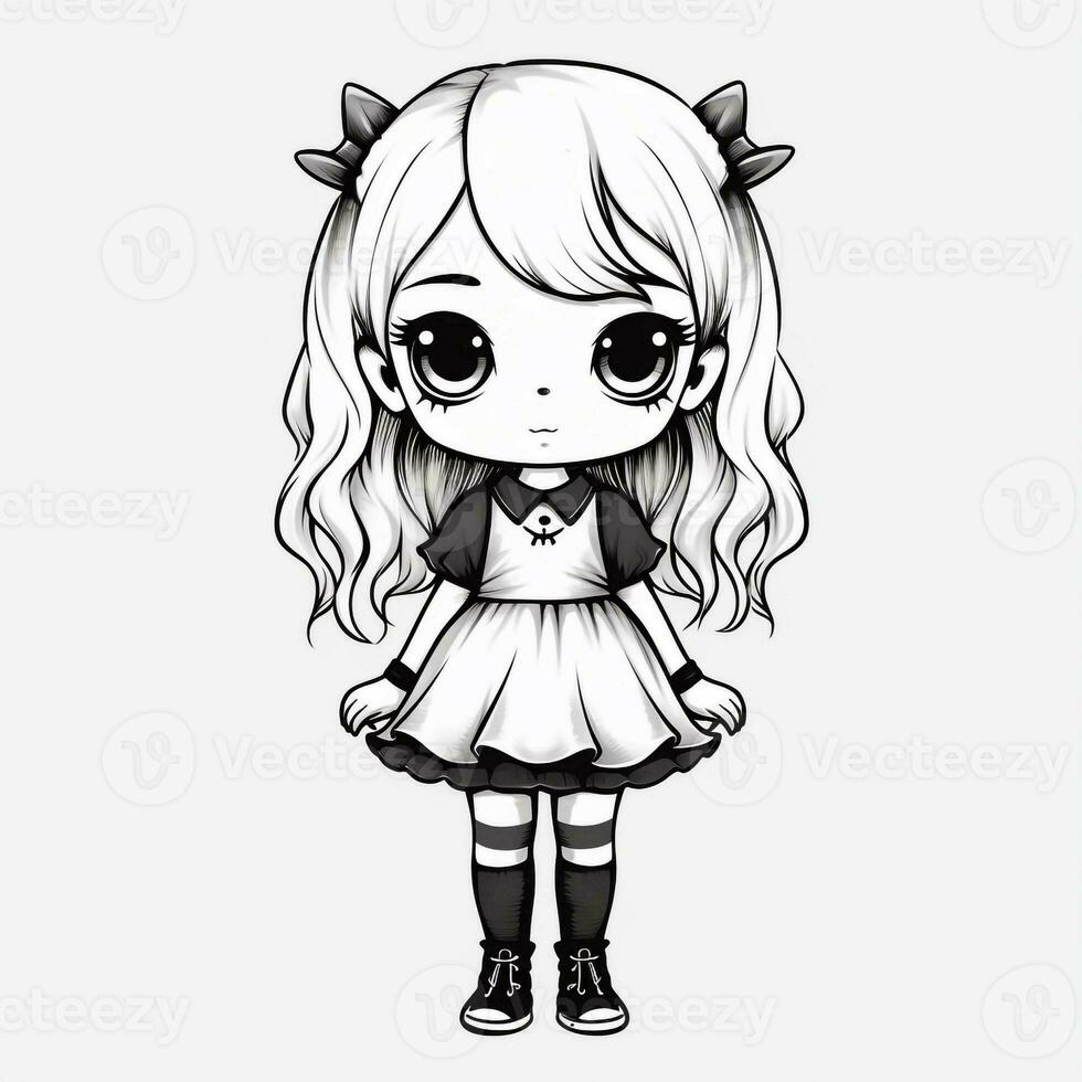 Kawaii Coloring Page photo