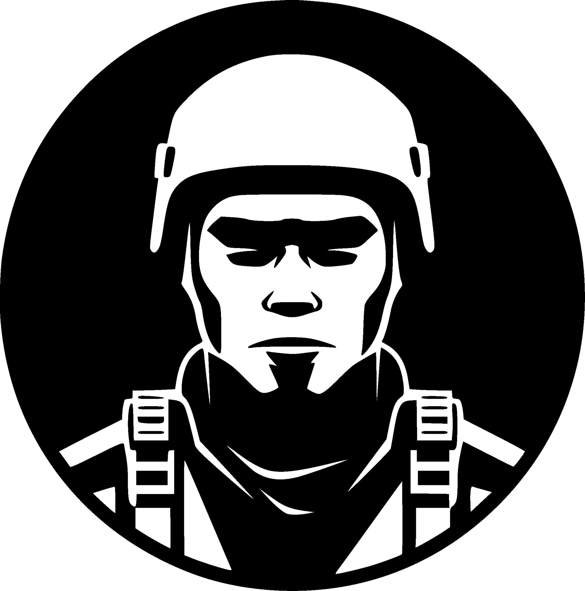 Military, Minimalist and Simple Silhouette Vector illustration