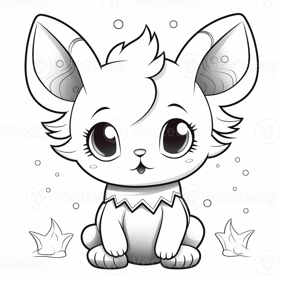 Kawaii Coloring Page photo