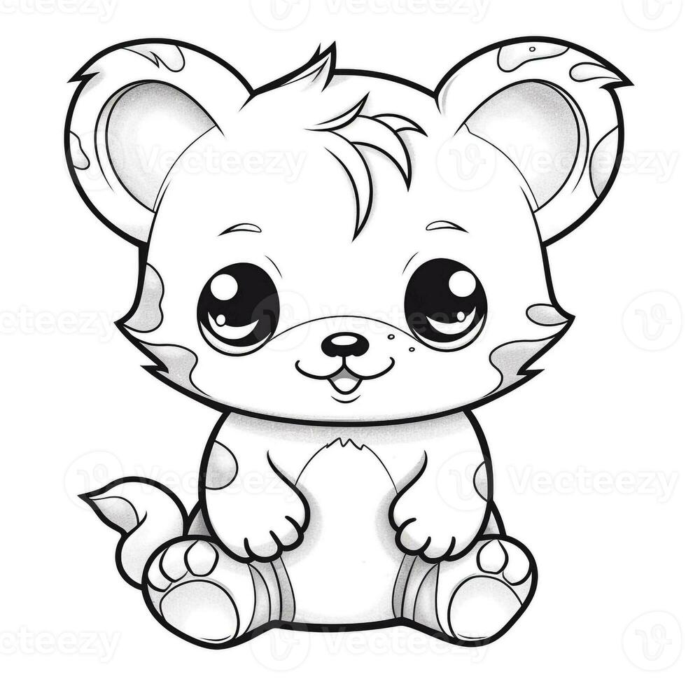 Kawaii Coloring Page photo