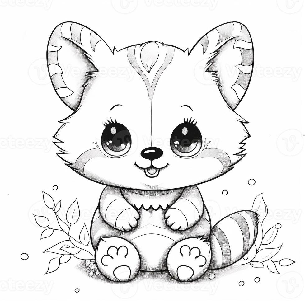 Kawaii Coloring Page photo