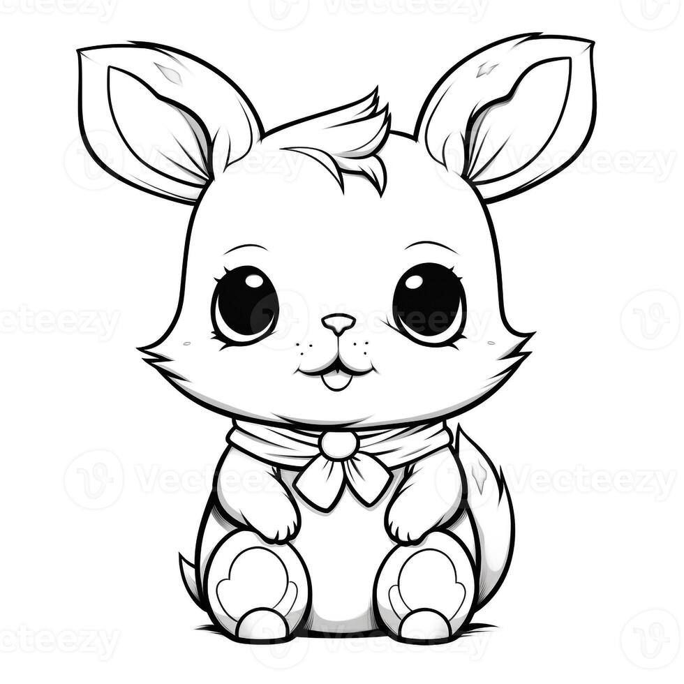 Kawaii Coloring Page photo