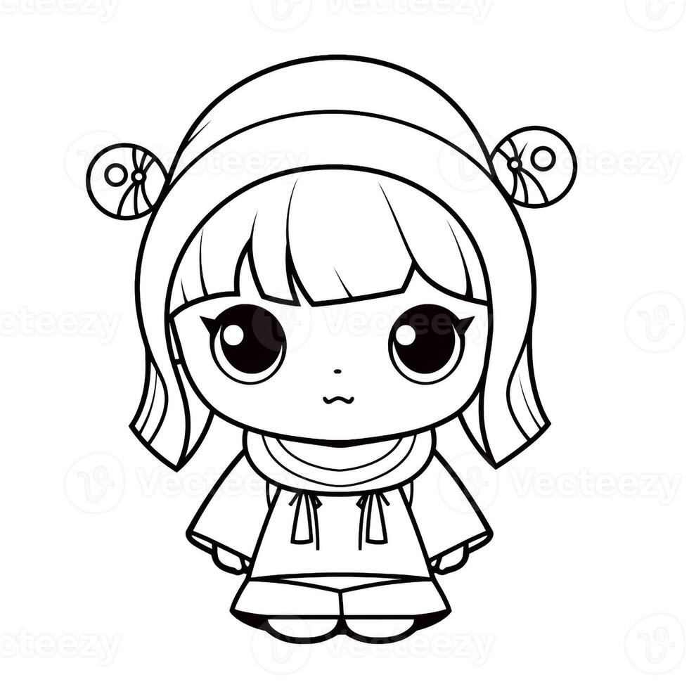 Kawaii Coloring Page photo