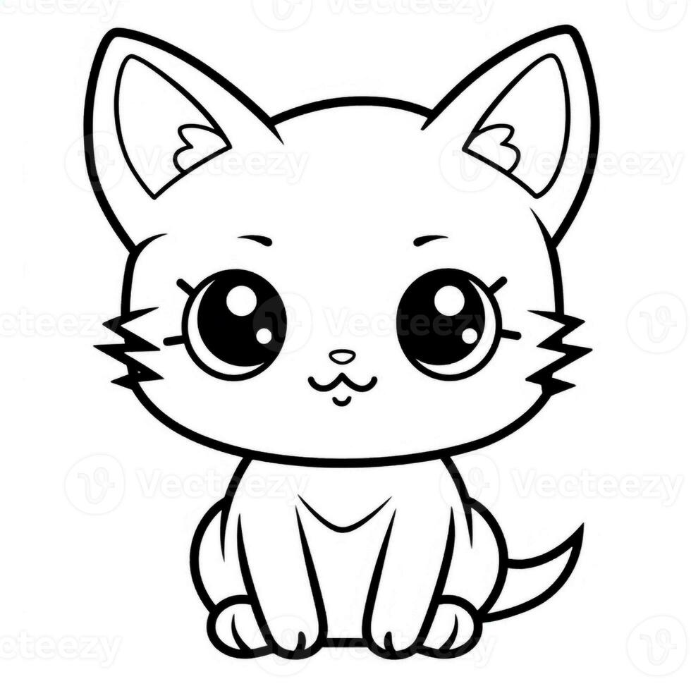 Kawaii Coloring Page photo