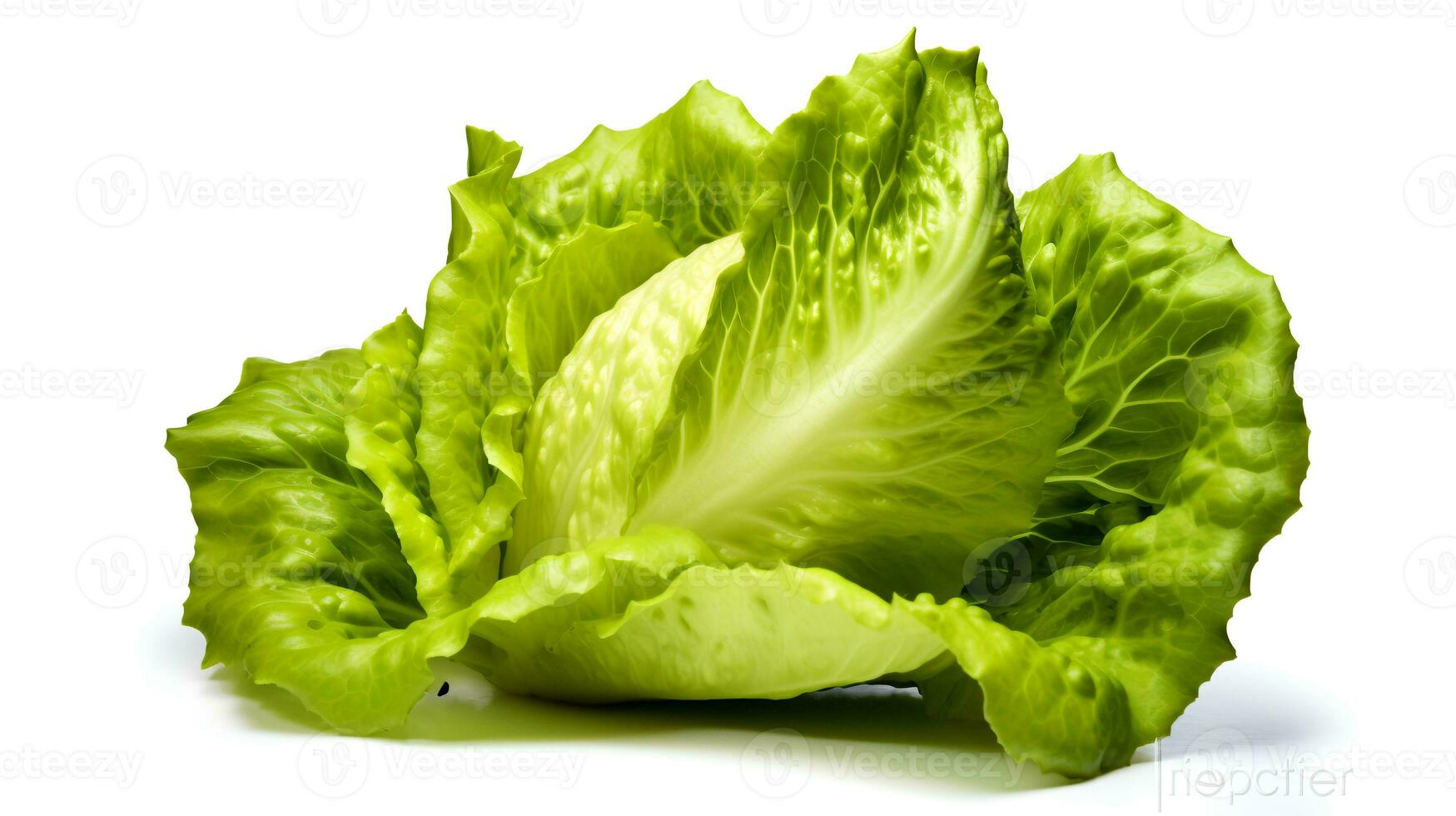 Photo of Fresh Lettuce isolated on white background