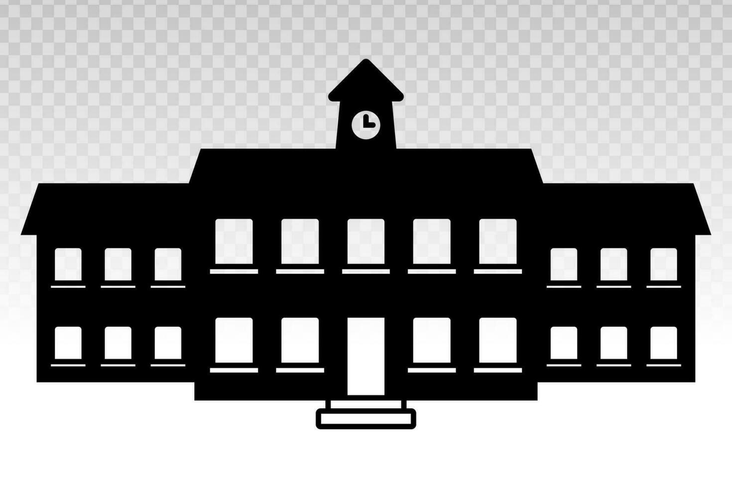 School building  flat icon for educational apps and websites vector