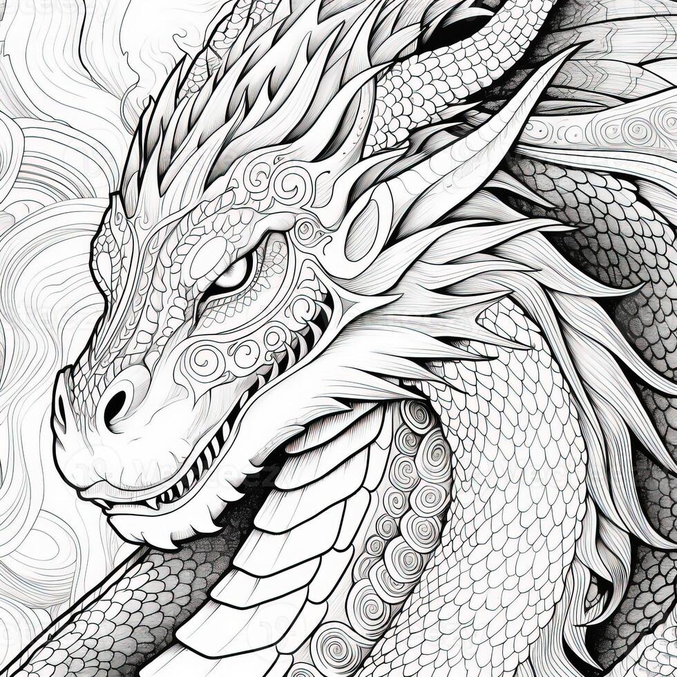 Dragon Head Coloring Pages - Dragon Coloring Pages For Adults Photo 
