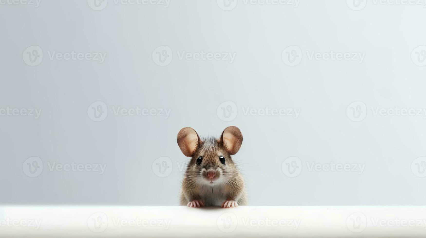 Photo of a mouse on white background