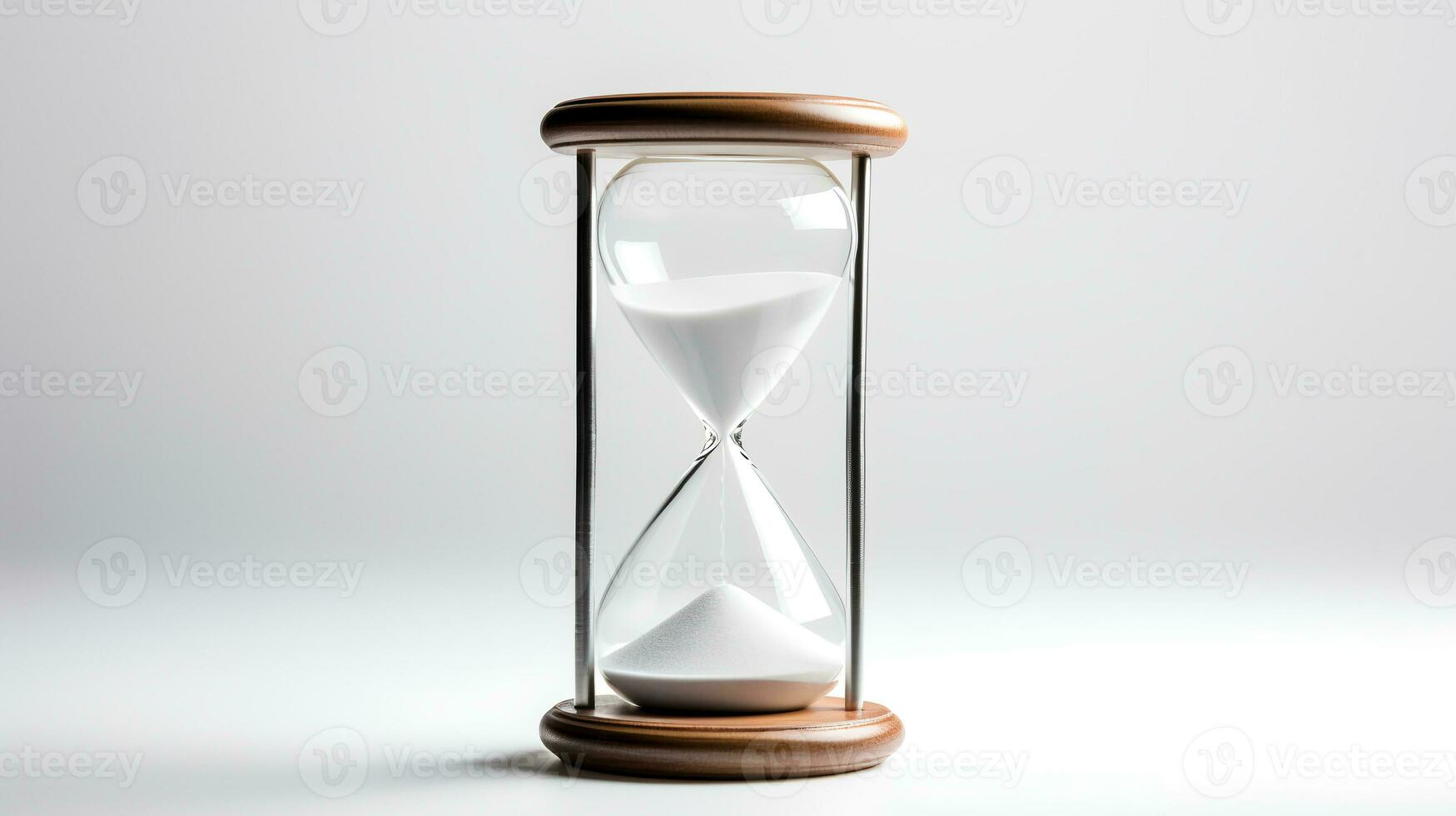 Photo of Minimalis hourglass isolated on white background