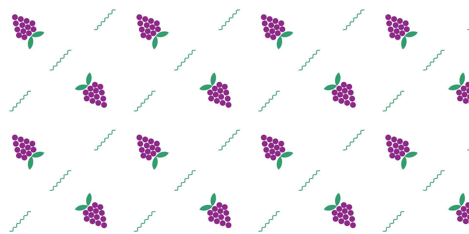 Vector background in scandinavian style geometric patterns blue grapes on a white background Vector EPS10